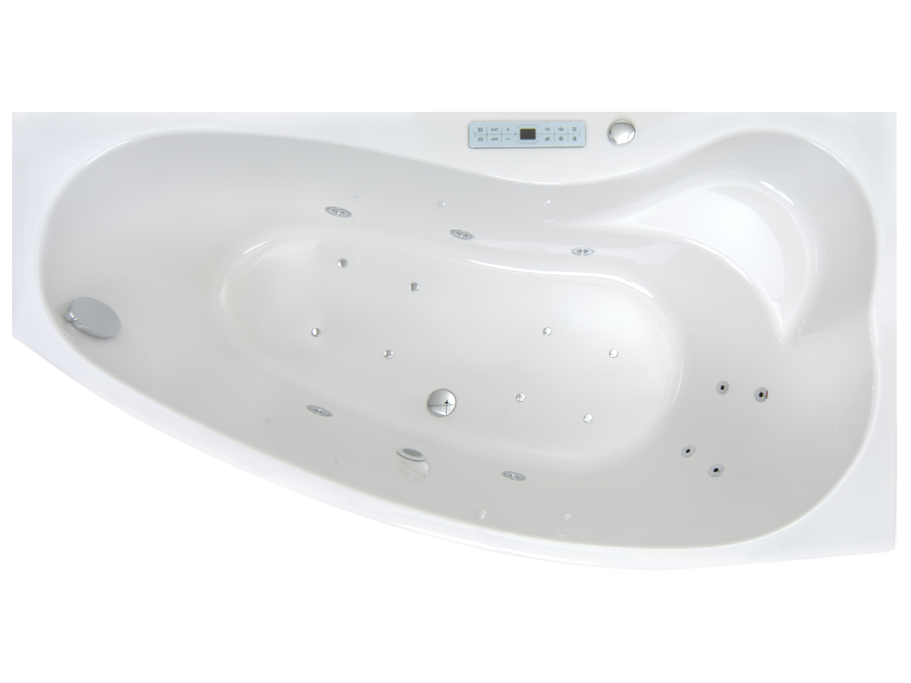 Badewannen Whirlpool mit 17 Massagedüsen Spa Bali Semarapura Rechts in weiss MADE IN GERMANY-BEN10155.2 Badewannen Whirlpool mit 17 Massagedüsen Spa Bali Semarapura Rechts in weiss MADE IN GERMANY-BEN10155.2