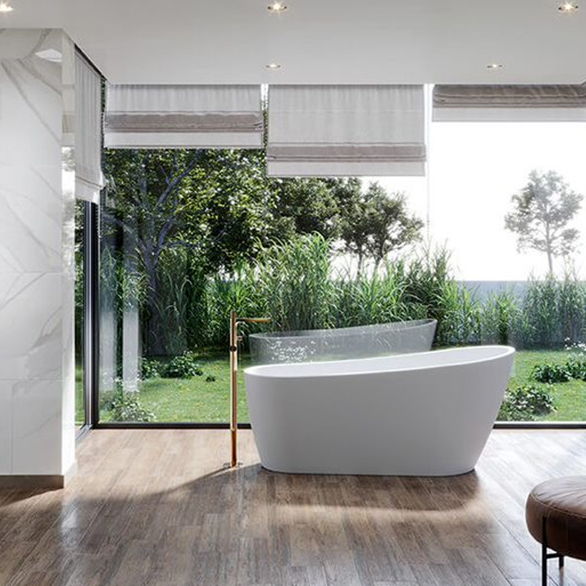 Freistehende Badewanne - Acryl mit Ablaufgarnitur Nusa Oval-BEN10099 Freistehende Badewanne - Acryl mit Ablaufgarnitur Nusa Oval-BEN10099