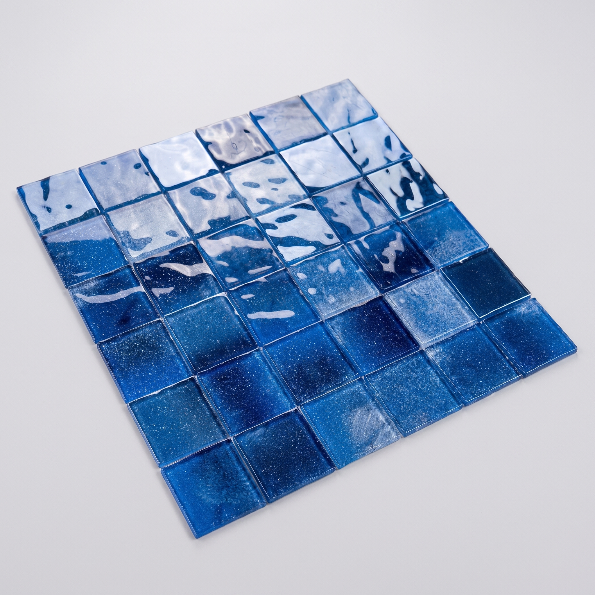 Glasmosaik Mosaikfliese Nizza 48×48 mm & 23×23×4 mm 