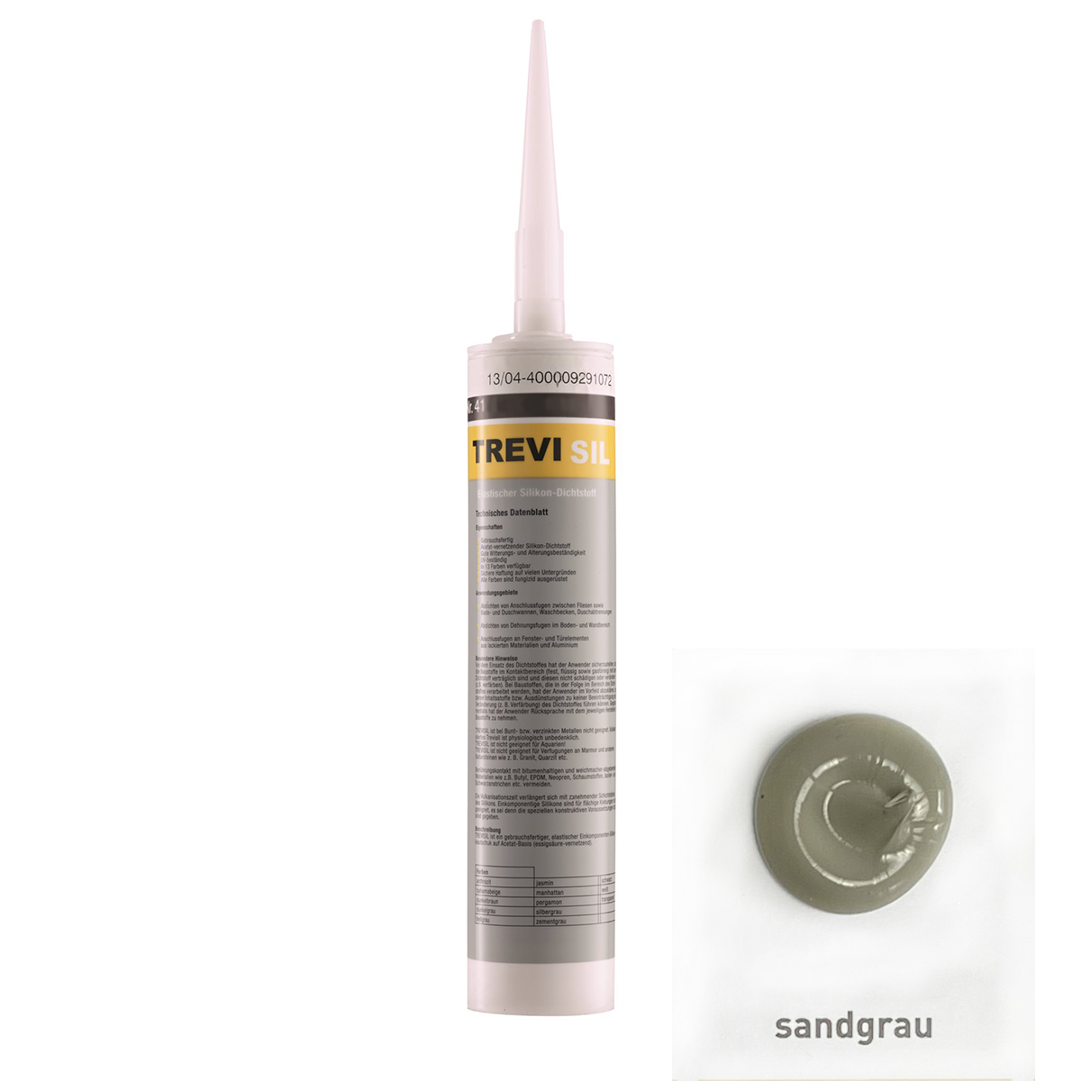 Silicon Silikon Silikonfuge Fugenmasse Elastischer TREVISIL-BEN10086.8