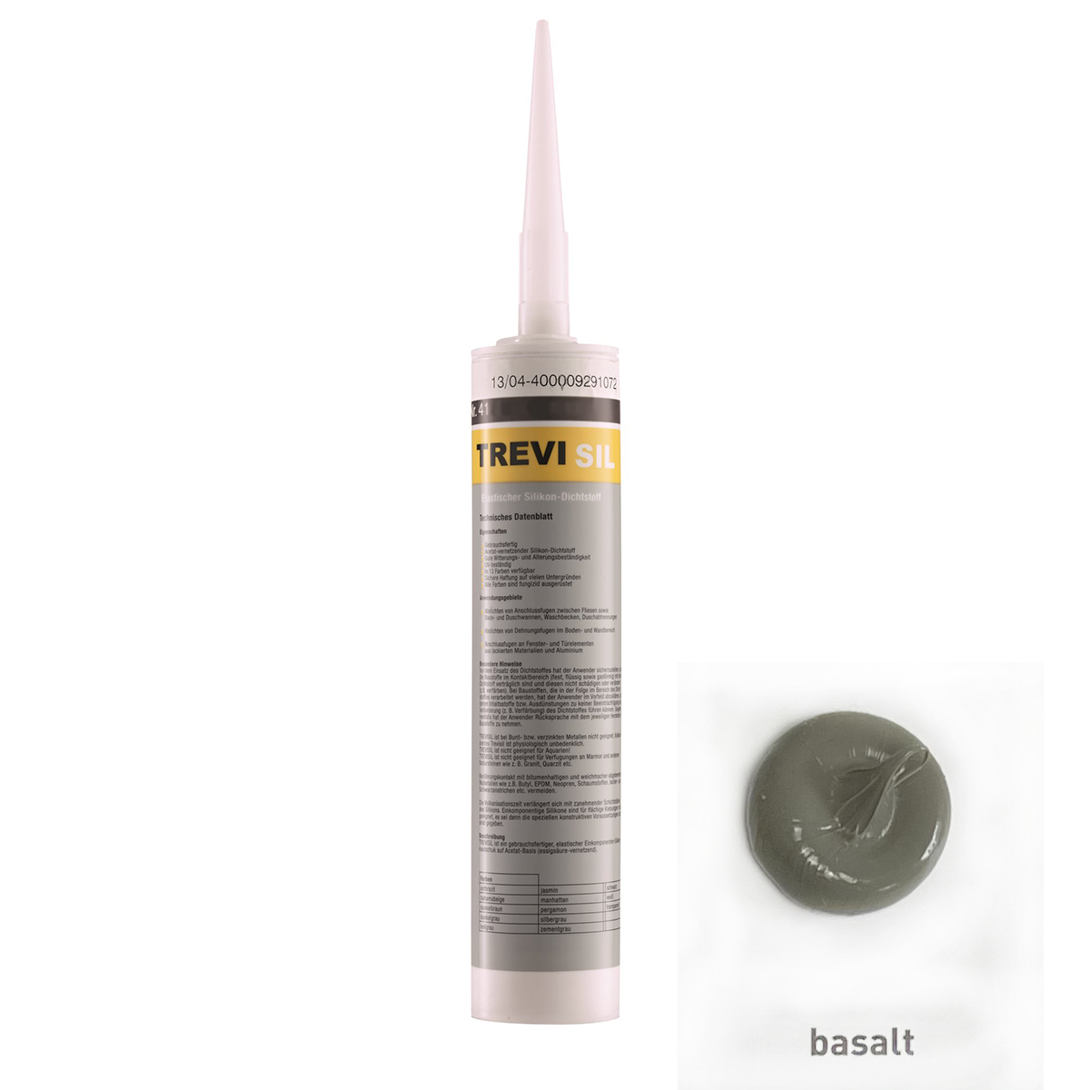 Silicon Silikon Silikonfuge Fugenmasse Elastischer TREVISIL-BEN10086.7