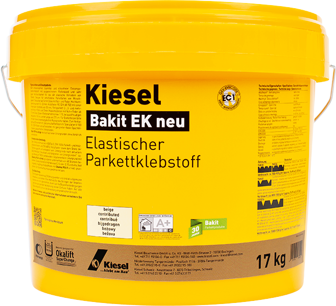 Parkettkleber Elastischer Parkettklebstoff Gebrauchsfertig Lösemittel- und Siliconfreier Bakit EK-BEN10085M Parkettkleber Elastischer Parkettklebstoff Gebrauchsfertig Lösemittel- und Siliconfreier Bakit EK-BEN10085M