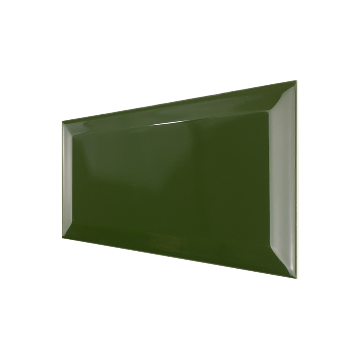 Metro Fliesen Paris Facetten Fliese Wandfliesen 10x20cm Grün-BEN10268.10