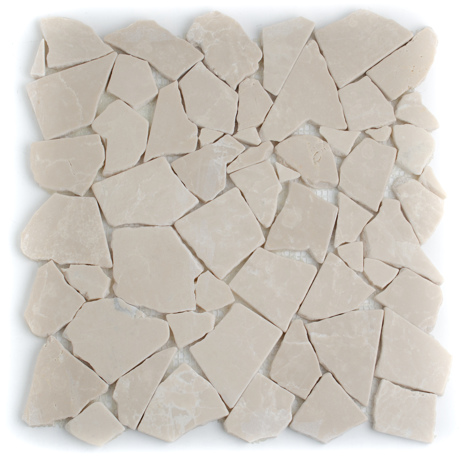 Natursteinmosaik Marmorbruch Crema Beige Nelenia-BEN10283
