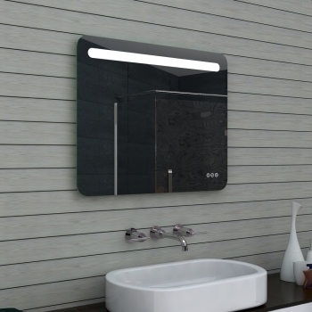LED Beleuchtung Kalt- / Warmlicht Badezimmerspiegel dimmbar 80x65cm