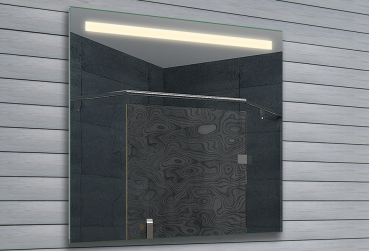 Design LED Beleuchtung Badezimmerspiegel 80x70cm