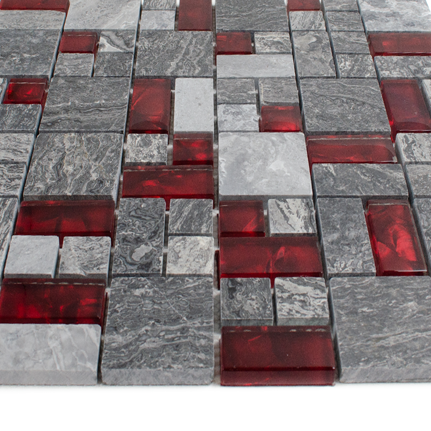Glasmosaik Rot Natursteinmosaik Abigal-BEN10203 Glasmosaik Rot Natursteinmosaik Abigal-BEN10203