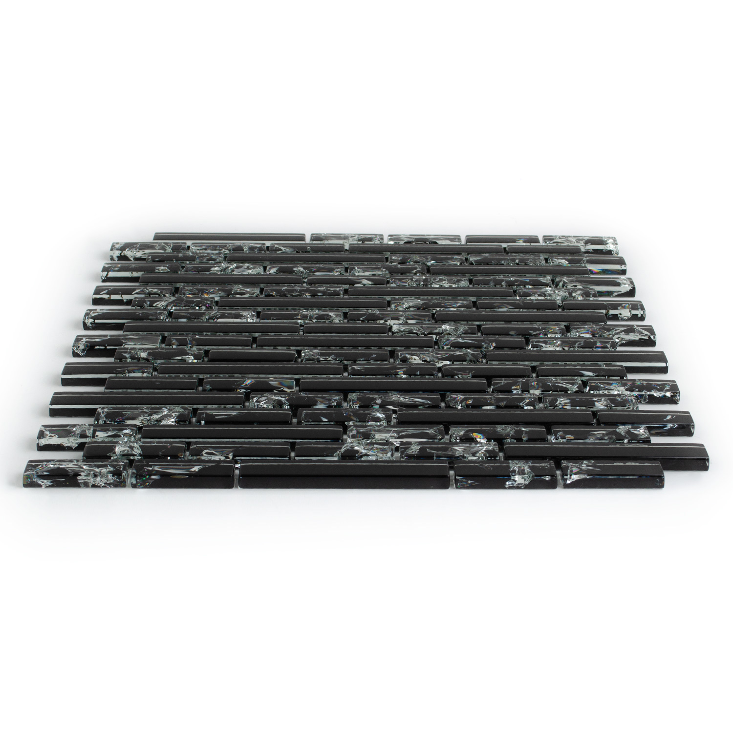 Glasmosaik Gaby Schwarz Brickmosaik mit Brucheffekt 1 Paket-BEN10219.3 Glasmosaik Gaby Schwarz Brickmosaik mit Brucheffekt 1 Paket-BEN10219.3