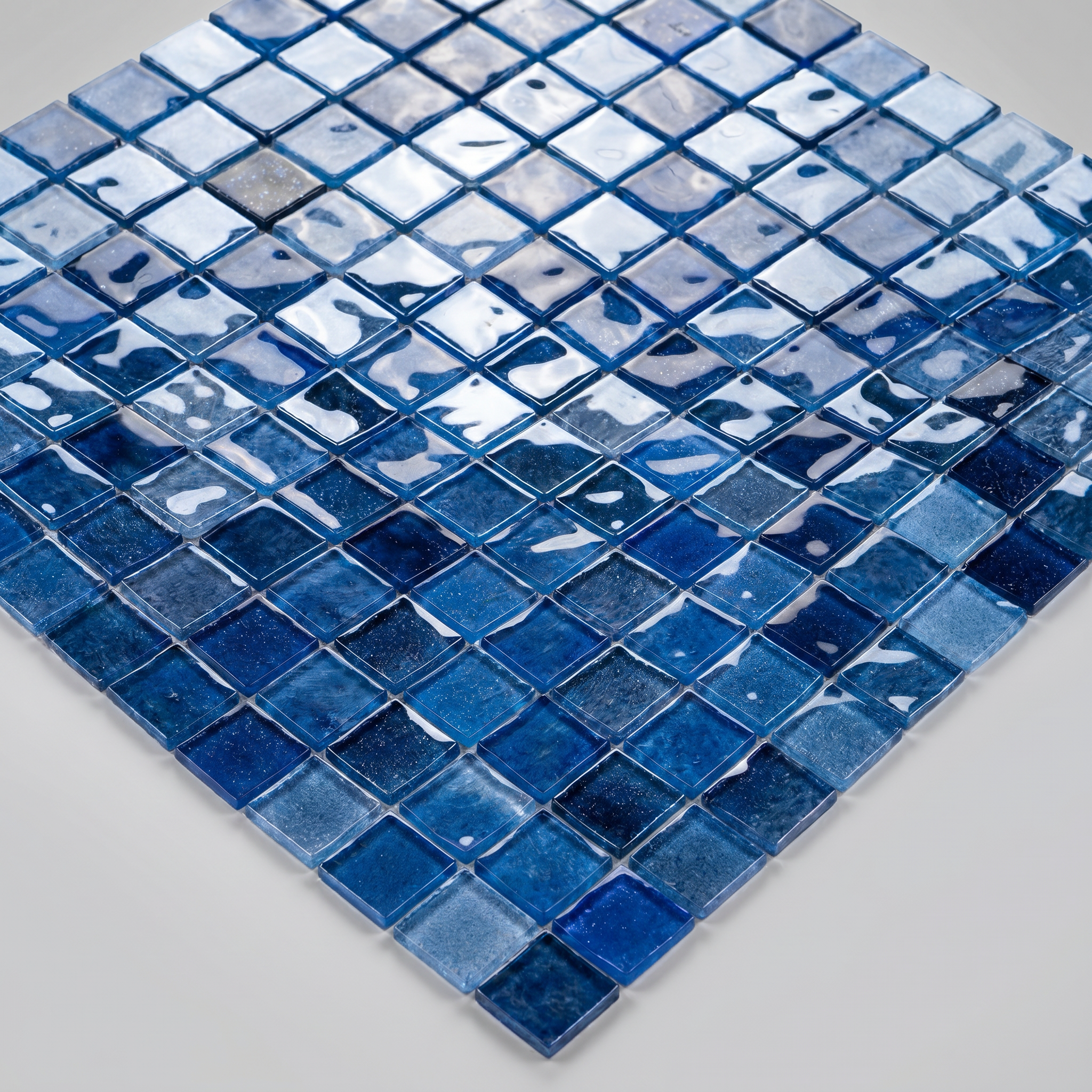Glasmosaik Mosaikfliese Nizza 48×48 mm & 23×23×4 mm 