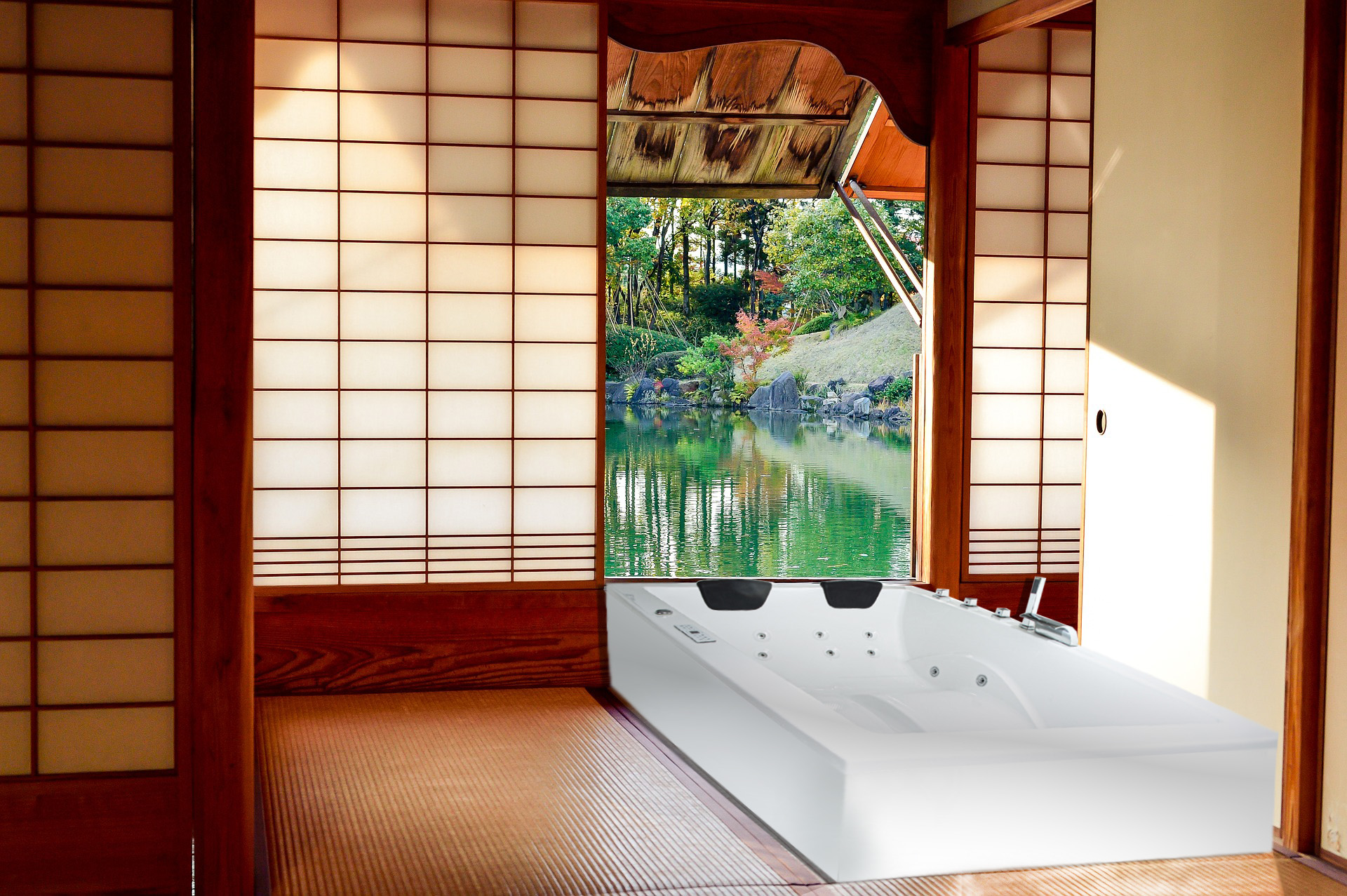 Badewannen Whirlpool mit 24 Massagedüsen Spa Bali Tenganan THREE in weiss MADE IN GERMANY-BEN10153.9 Badewannen Whirlpool mit 24 Massagedüsen Spa Bali Tenganan THREE in weiss MADE IN GERMANY-BEN10153.9