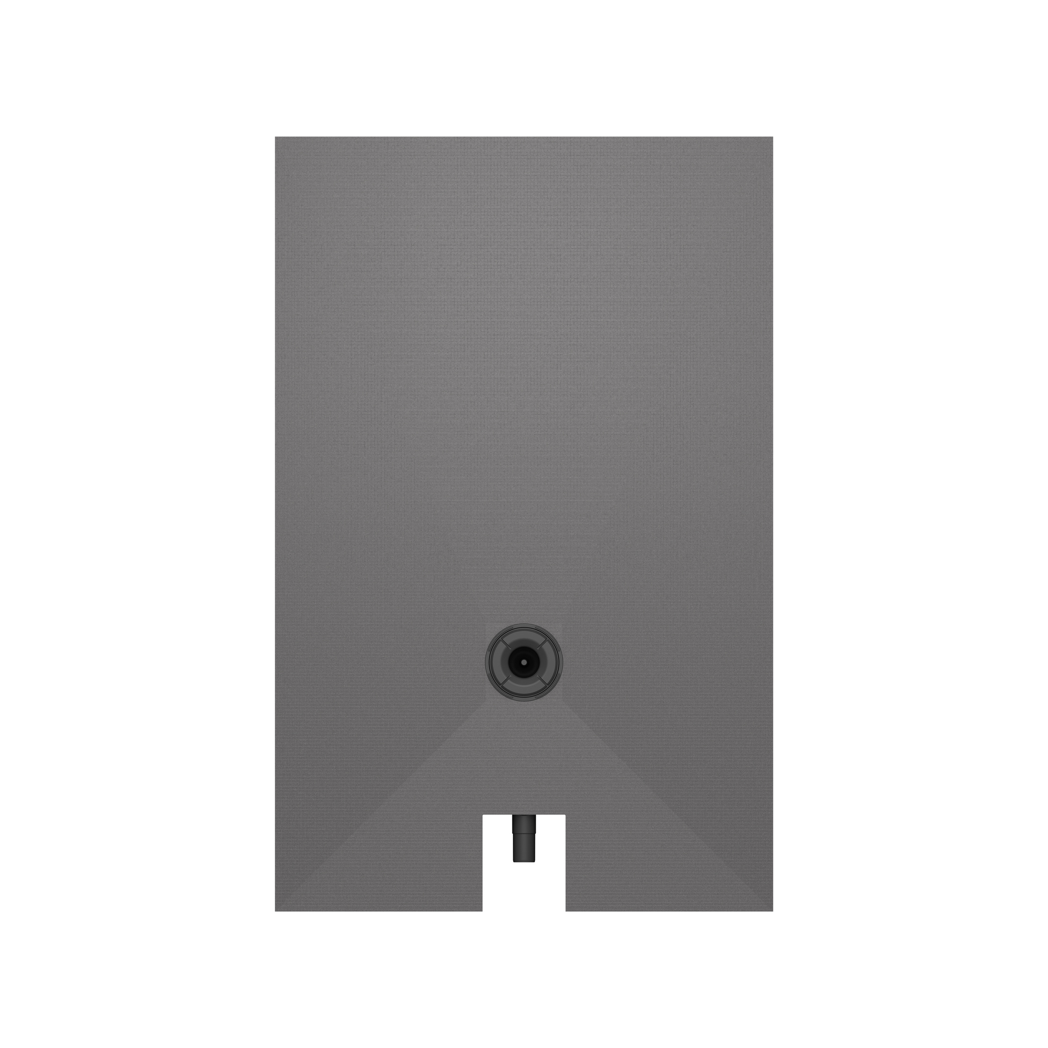 Bodengleiches Duschelement 120x90cm Anschluss kurze Seite "Fundo Plano" von wedi mit integriertem Ablauf