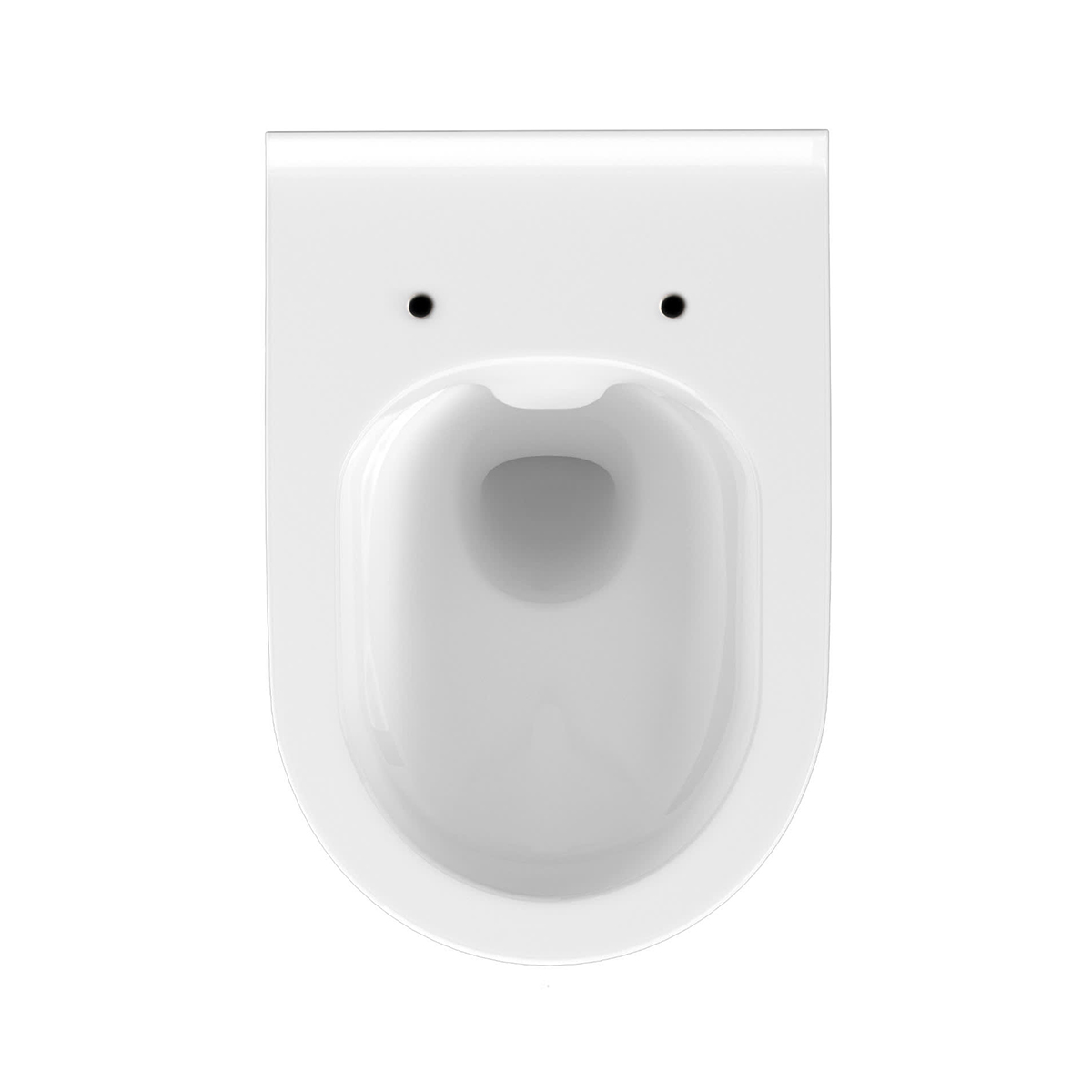 WC Wand-Tiefspül-WC Ubud oval spülrandlos Absenkautomatik