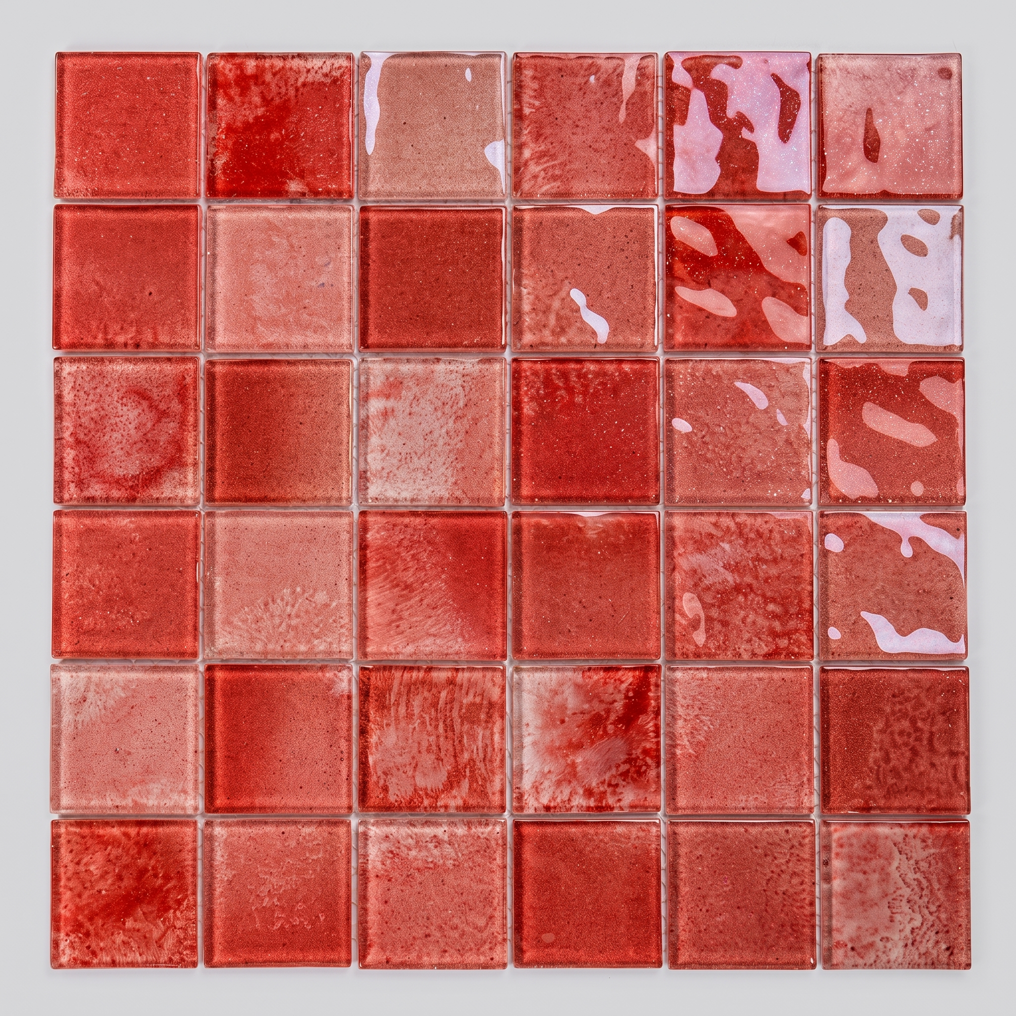 Glasmosaik Mosaikfliese Nizza 48×48 mm & 23×23×4 mm 