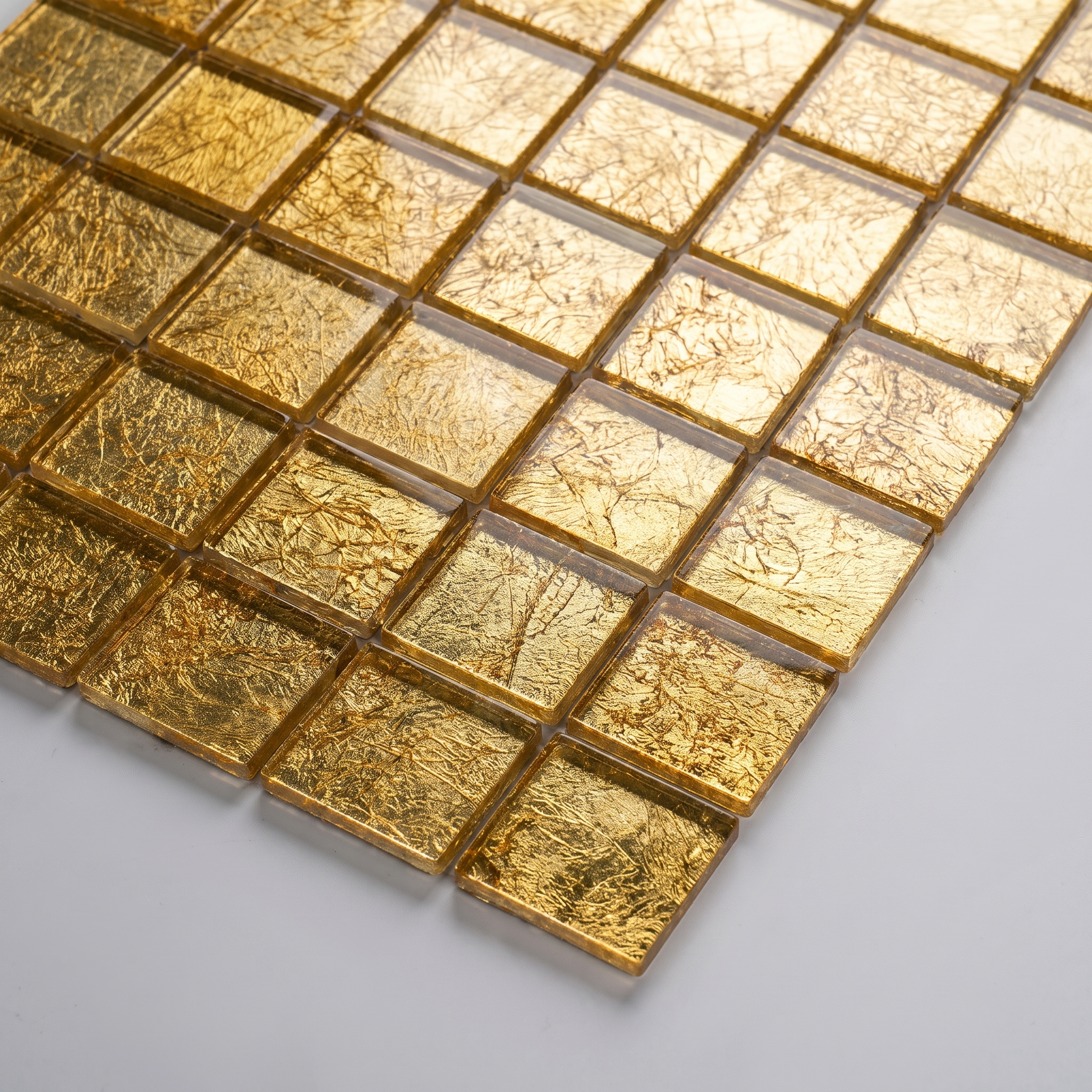 Glasmosaik Lille Gold Metalloptik 48×48x6 mm
