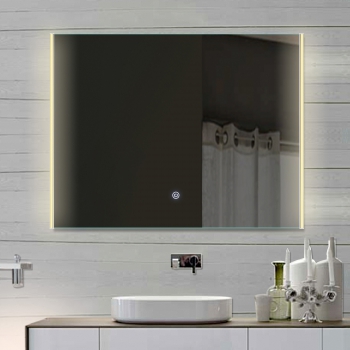 LED Beleuchtung Badezimmerspiegel mit Touchschalter 80x62x4cm