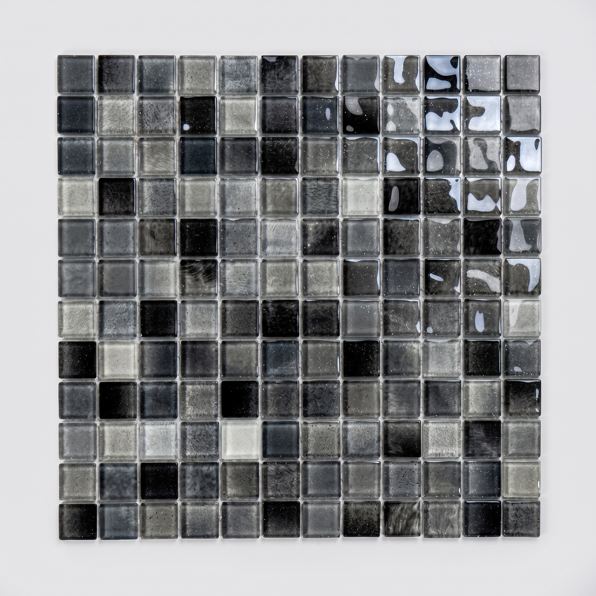 Glasmosaik Mosaikfliese Nizza 48×48 mm & 23×23×4 mm 