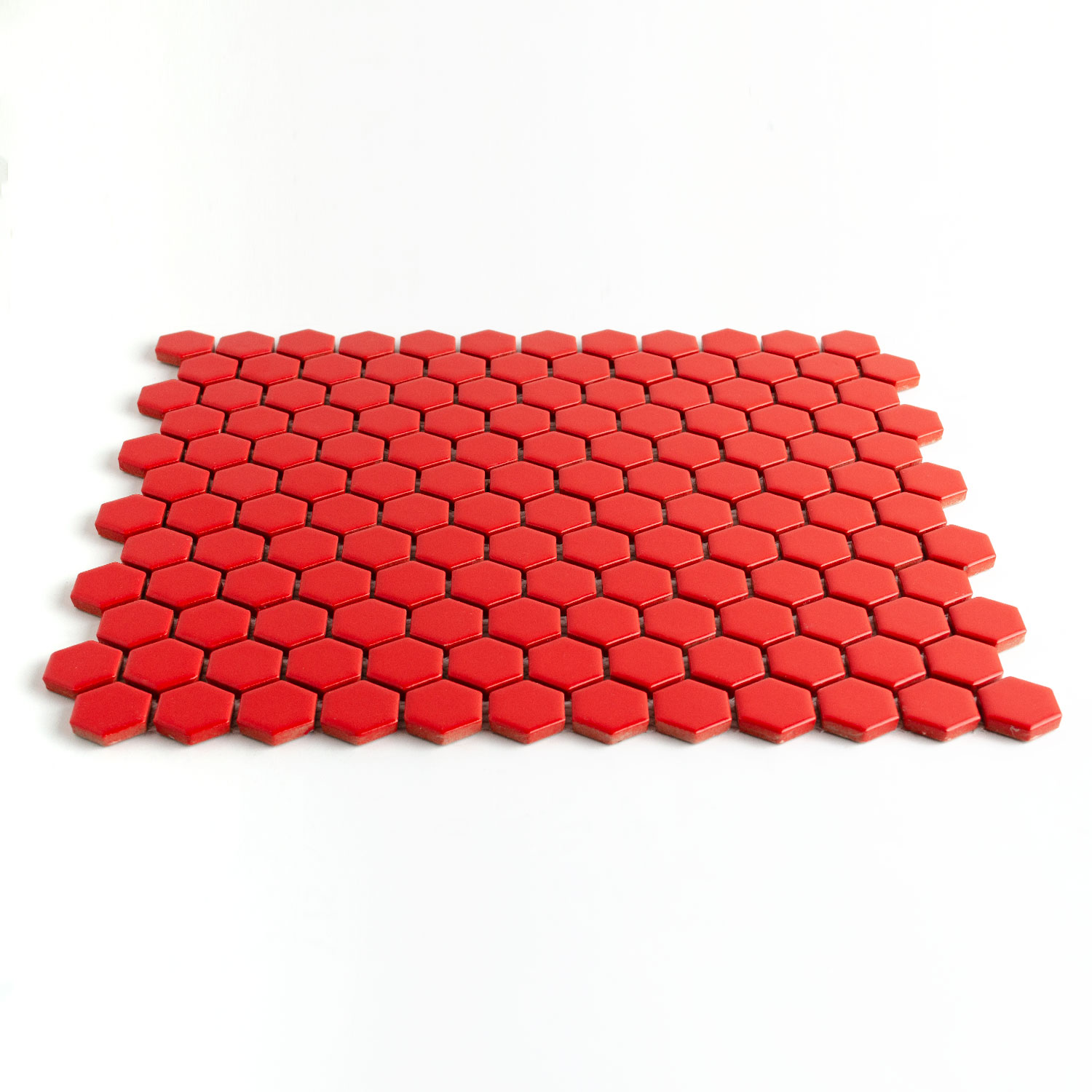 Keramikmosaik Rot Hexagonmosaik Maria Paket