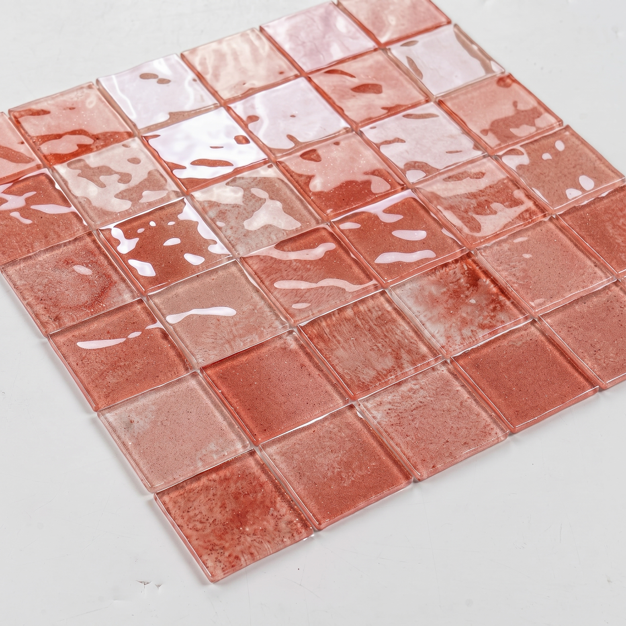 Glasmosaik Mosaikfliese Nizza 48×48 mm & 23×23×4 mm 