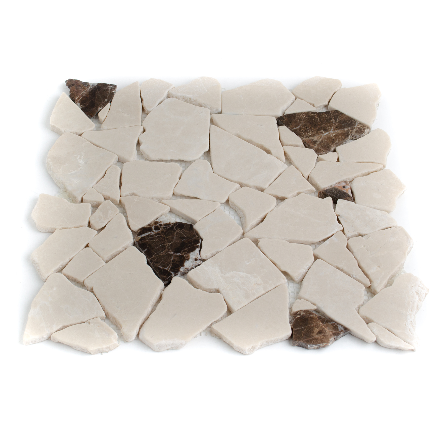 Natursteinmosaik Marmorbruch Crema Castano Beige Nanett-BEN10262 Natursteinmosaik Marmorbruch Crema Castano Beige Nanett-BEN10262