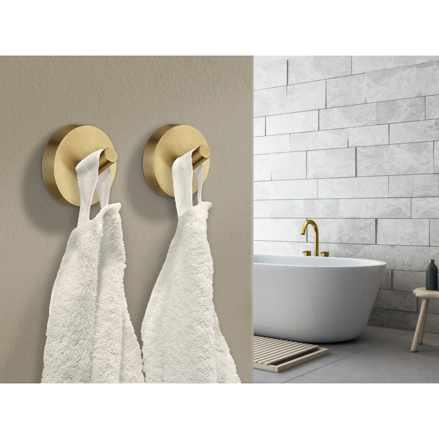 Smedbo Home Serie Bad Accessoires Messing Gebürstet Handtuchhaken-BEN10288.5 Smedbo Home Serie Bad Accessoires Messing Gebürstet Handtuchhaken-BEN10288.5