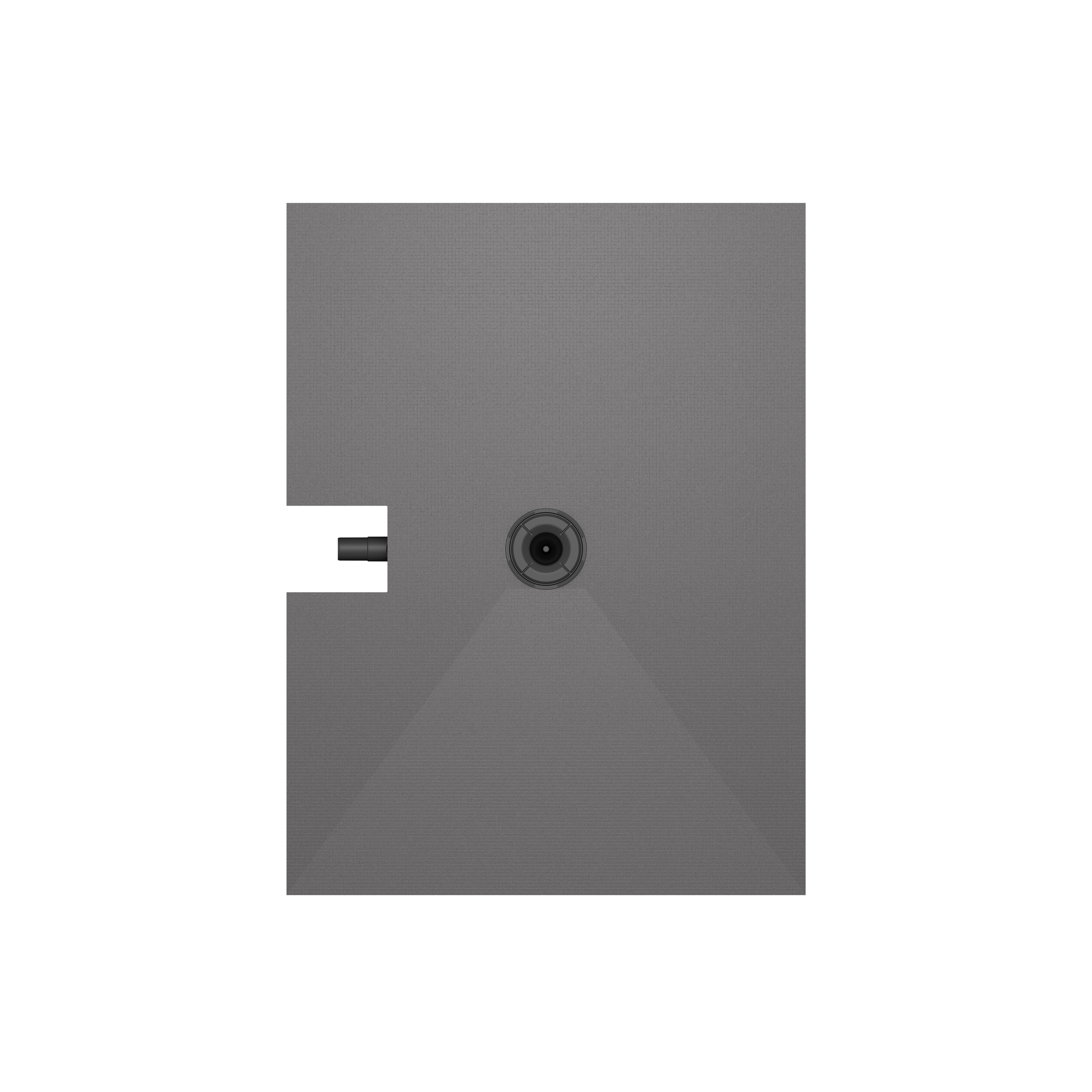 Bodengleiches Duschelement 120×90cm Anschluss lange Seite "Fundo Plano" von wedi mit integriertem Ablauf Bodengleiches Duschelement 120×90cm Anschluss lange Seite "Fundo Plano" von wedi mit integriertem Ablauf