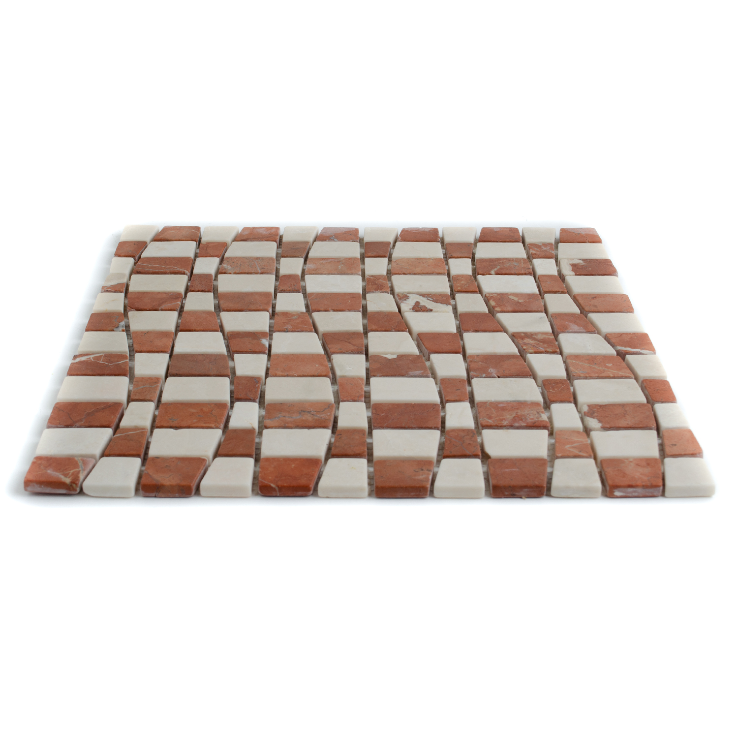Natursteinmosaik Marmormosaik Welle Crema Cotto Noomi-BEN10282 Natursteinmosaik Marmormosaik Welle Crema Cotto Noomi-BEN10282