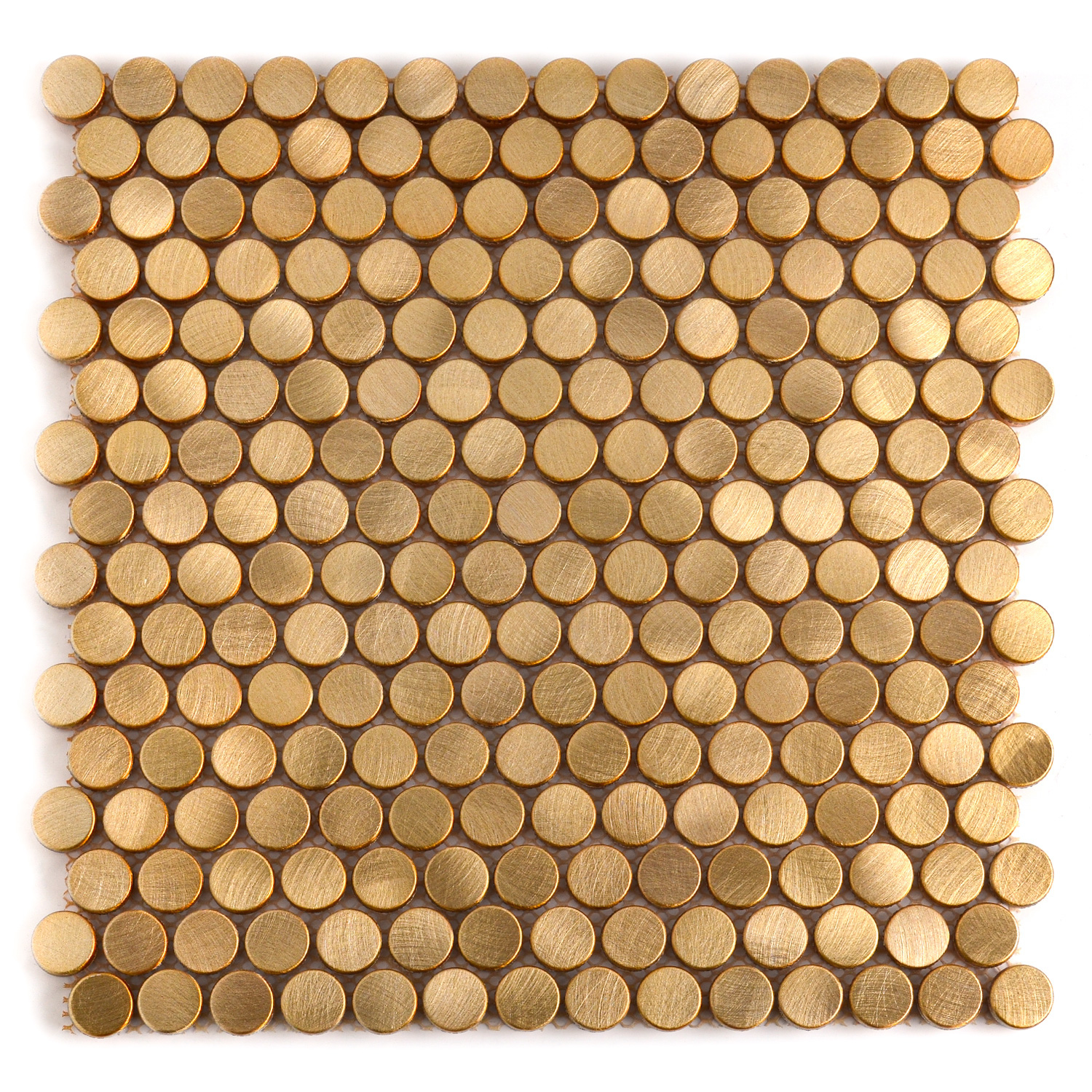 Rundmosaik Mosaikfliesen Gold Maleen Gebürstet Paket-BEN10215.1