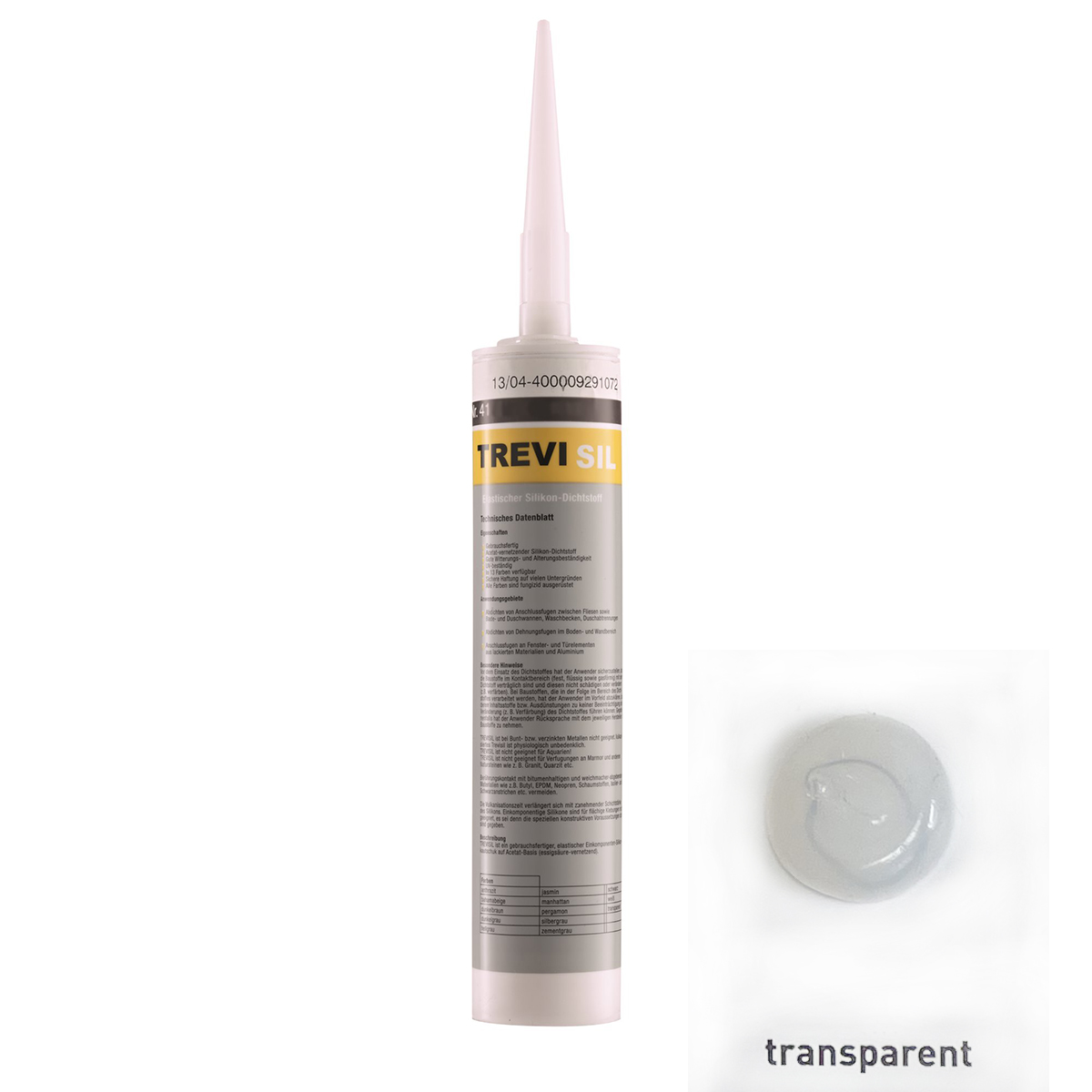 Silicon Silikon Silikonfuge Fugenmasse Elastischer TREVISIL-BEN10086.9