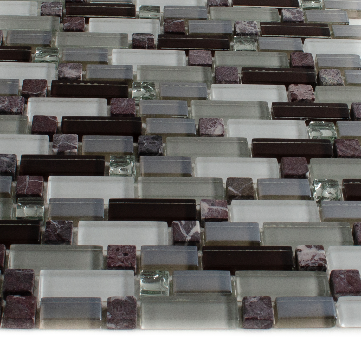Glas Naturstein Mosaik Noelle Grünmix -BEN10401 Glas Naturstein Mosaik Noelle Grünmix -BEN10401