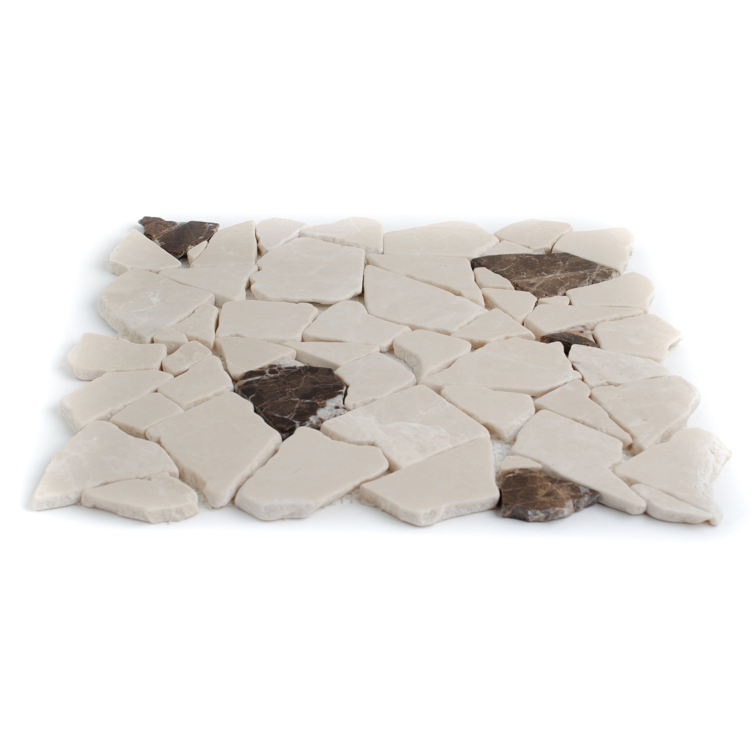 Natursteinmosaik Marmorbruch Crema Castano Beige Nanett-BEN10262 Natursteinmosaik Marmorbruch Crema Castano Beige Nanett-BEN10262