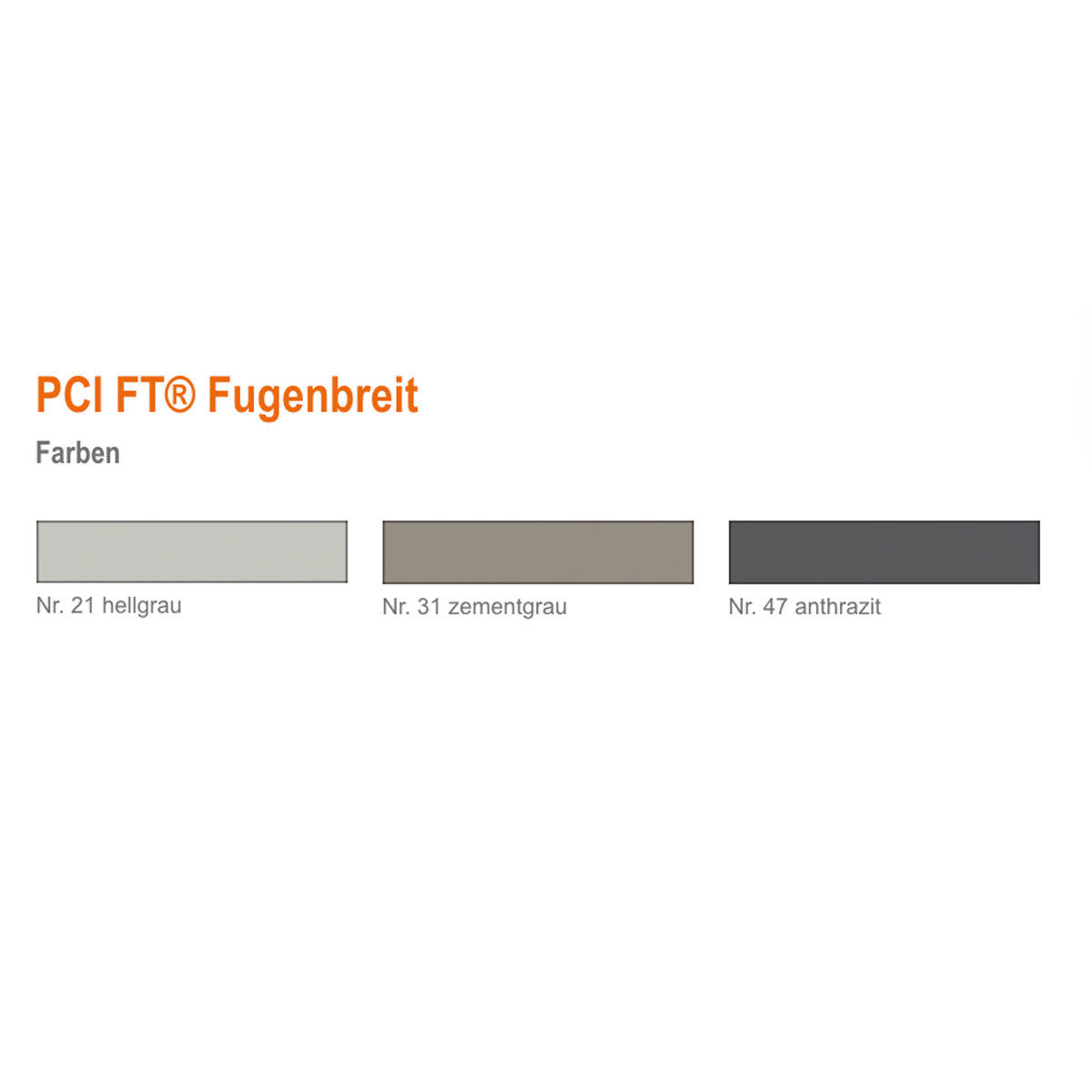 Fugenmörtel für Spaltklinker und großformatige Steingut- und Steinzeugplatten PCI FT Fugenbreit