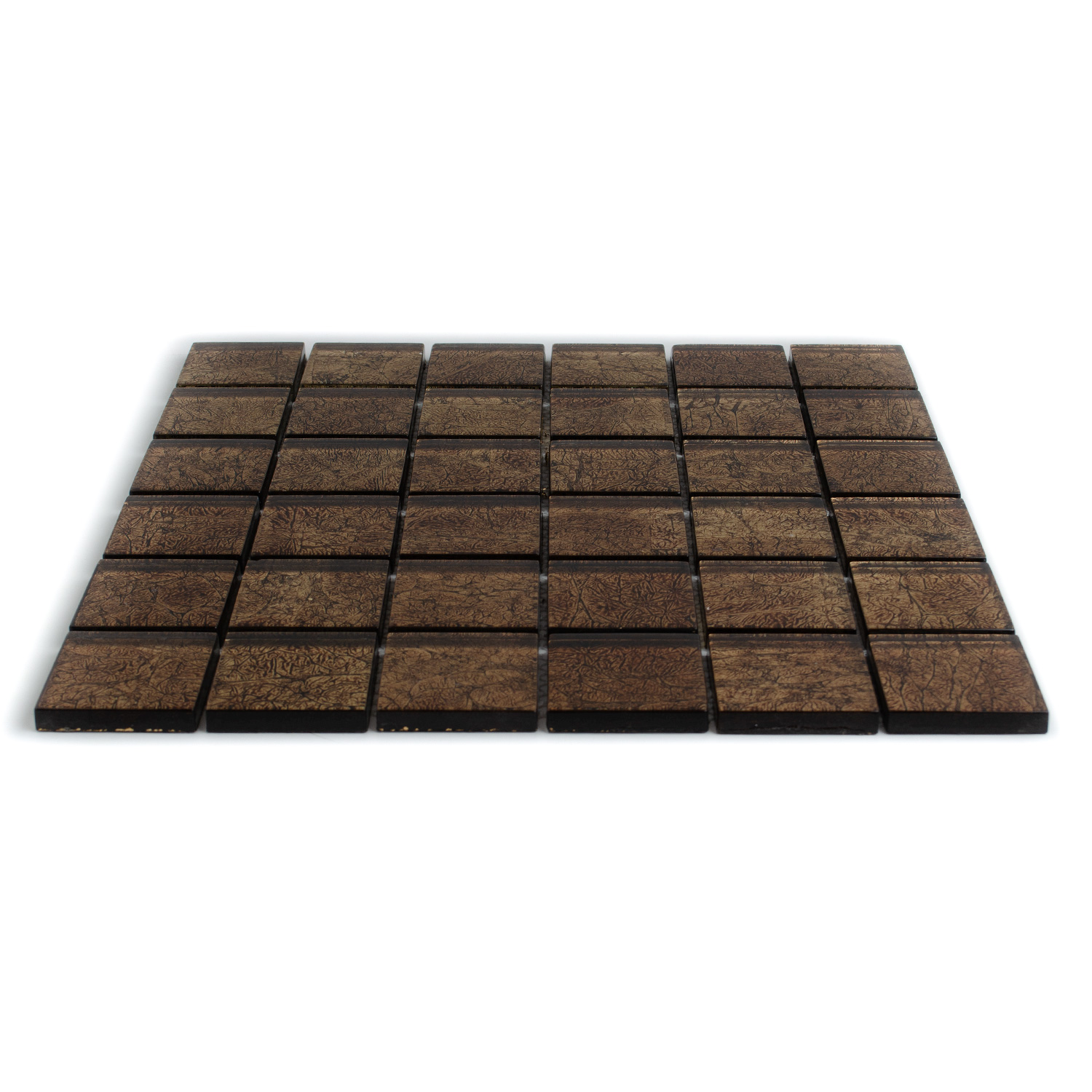 Glasmosaik Braun Metaloptik Aaliyah 48x48mm -BEN10218 Glasmosaik Braun Metaloptik Aaliyah 48x48mm -BEN10218