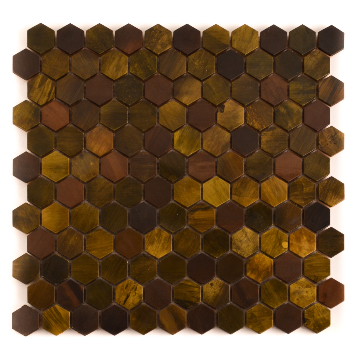 Hexagon Mosaik Mosaikfliesen Kupfer 23 Mali Matte